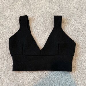 Black Zara Knit Crop Top